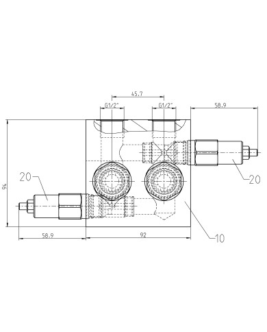 zu EATON H-, S-, T-Motor, mit Hohlschraubenbefestigung