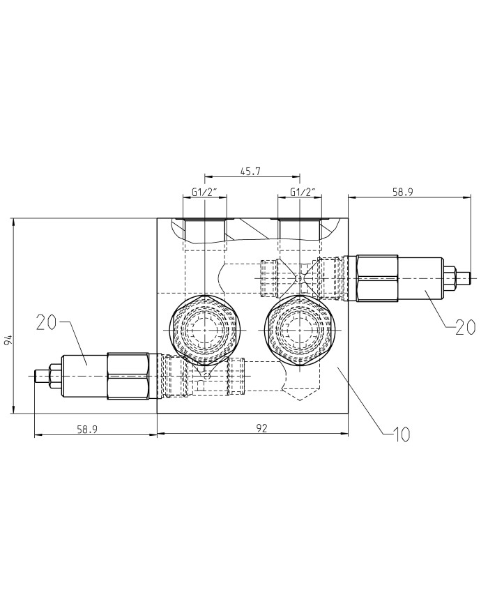 zu EATON H-, S-, T-Motor, mit Hohlschraubenbefestigung