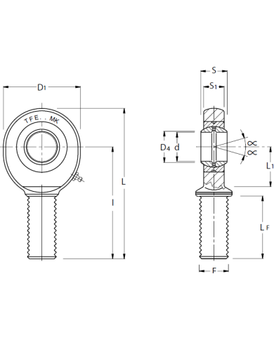 Gelenkkopf TFE_MKB (GAR_UK)