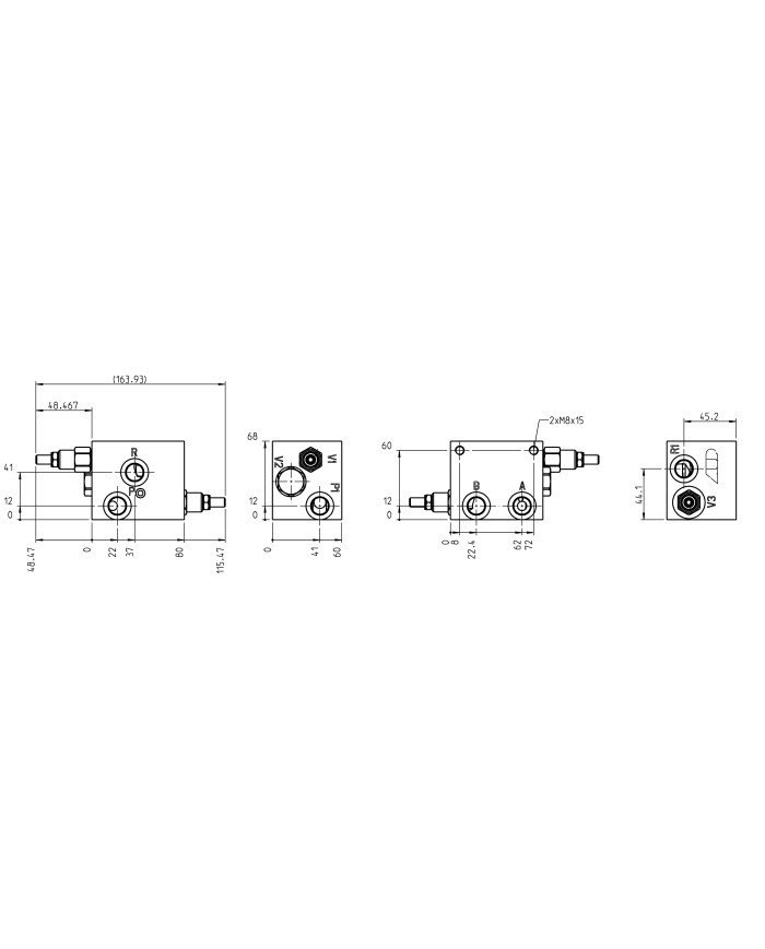 M16x1.5 60L/min 210bar
