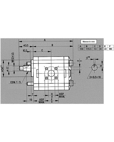 Zahnradpumpe Gr.2 Version B12