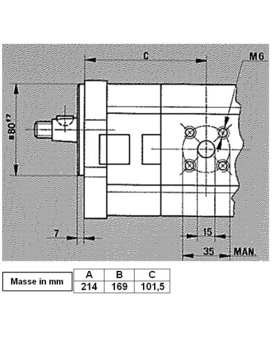 Zahnradpumpe Gr.2 Version B01