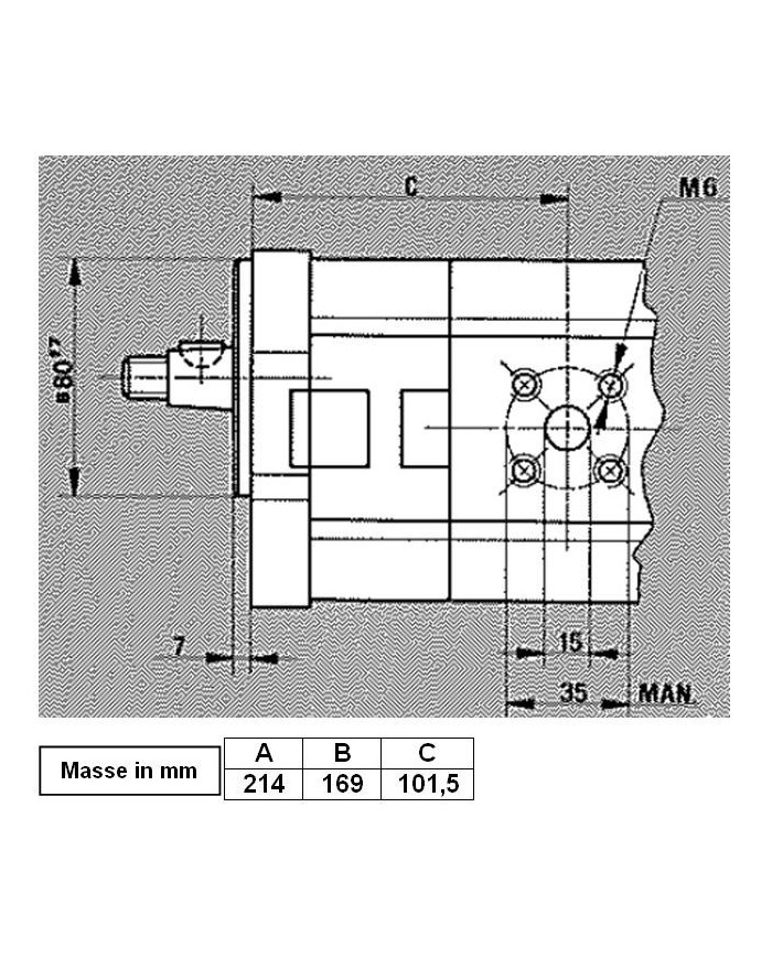 Zahnradpumpe Gr.2 Version B01