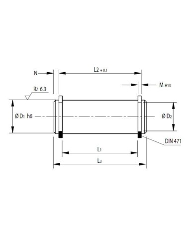 Bolzen KPA zu Gabel-Lagerbock DK