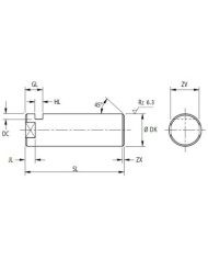 Bolzen KPB zu Gabel-Lagerbock DK