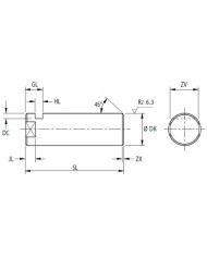 Bolzen KPE zu Gabel-Lagerbock IKA / IKB