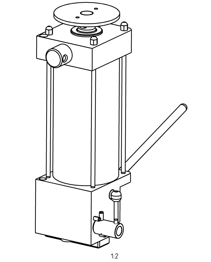 Spezial-Presszylinder mit Handpumpe