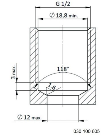 Rückschlagventil mit Innensechskant