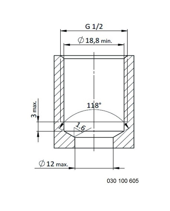 Rückschlagventil mit Innensechskant