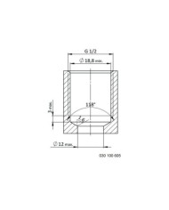 Rückschlagventil mit Innensechskant