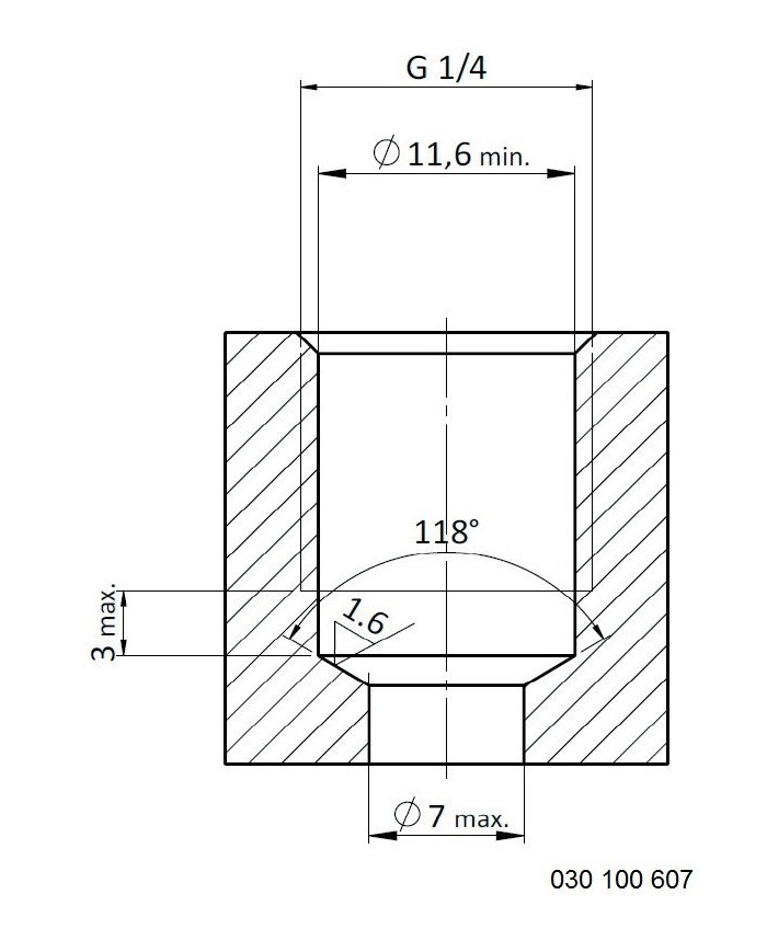Rückschlagventil mit Innensechskant