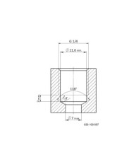 Rückschlagventil mit Innensechskant