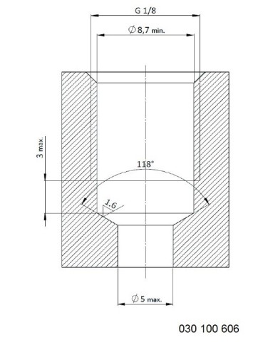 Rückschlagventil mit Innensechskant