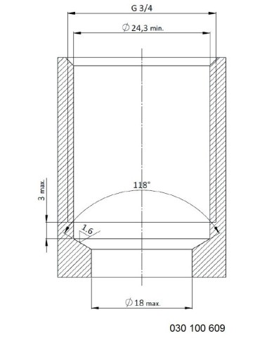 Rückschlagventil mit Innensechskant