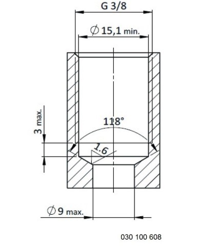 Rückschlagventil mit Innensechskant