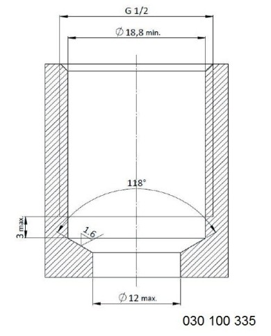 Rückschlagventil mit stirnseitigem Lochbild