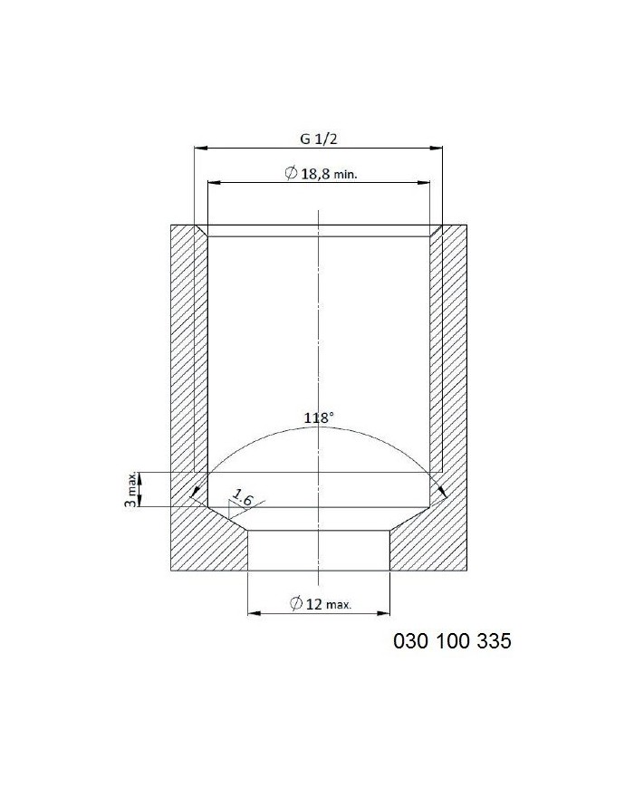 Rückschlagventil mit stirnseitigem Lochbild
