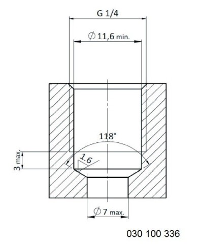 Rückschlagventil mit stirnseitigem Lochbild