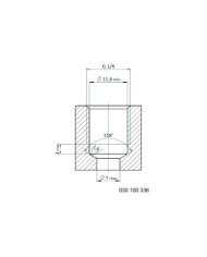 Rückschlagventil mit stirnseitigem Lochbild
