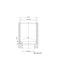 Rückschlagventil mit stirnseitigem Lochbild