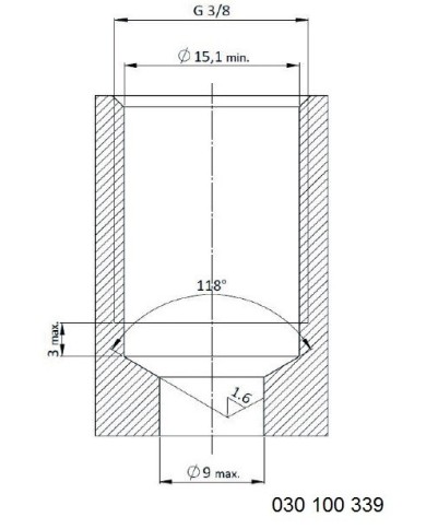 Rückschlagventil mit stirnseitigem Lochbild