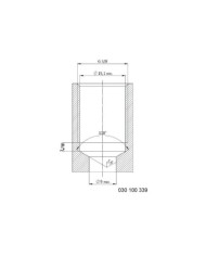 Rückschlagventil mit stirnseitigem Lochbild