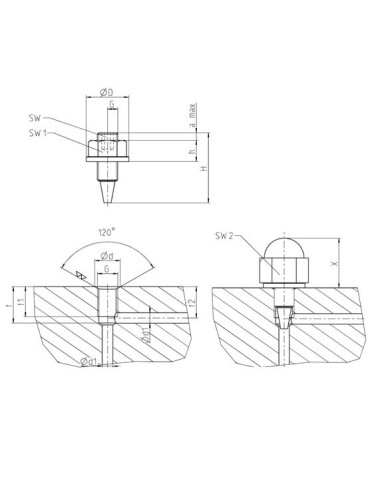 Drosselschraube Einschraub