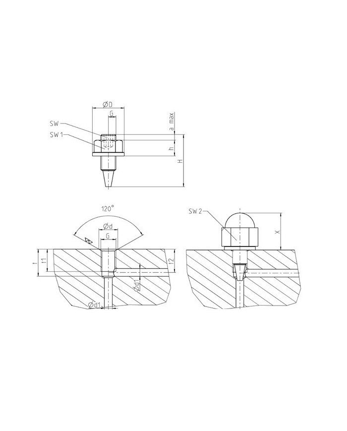 Drosselschraube Einschraub