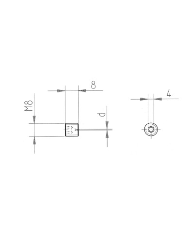 Blende Einbauform G M8