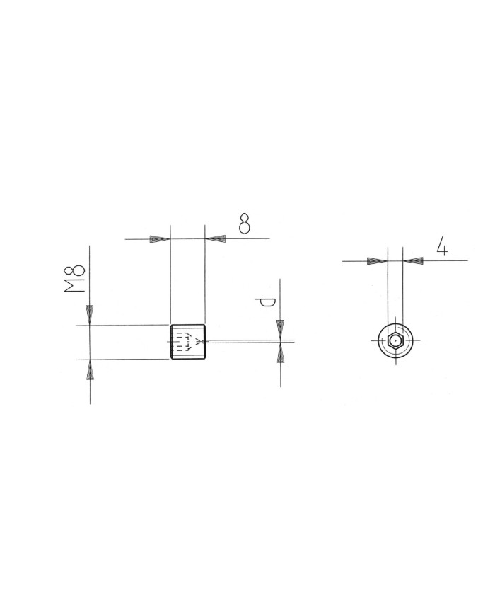 Blende Einbauform G M8