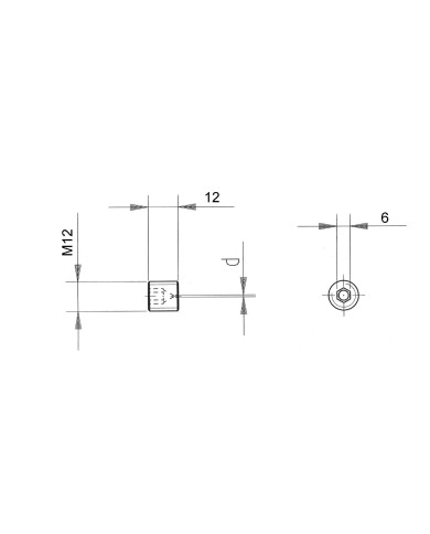Blende Einbauform G M12