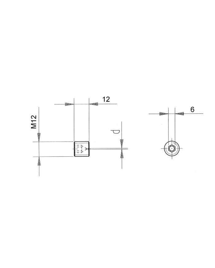 Blende Einbauform G M12