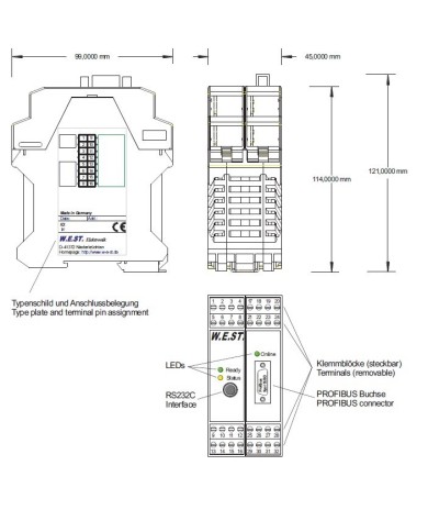 Positionsregelmodul POS-123-PDP
