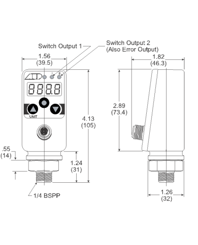 Drucksensor mit Anzeige