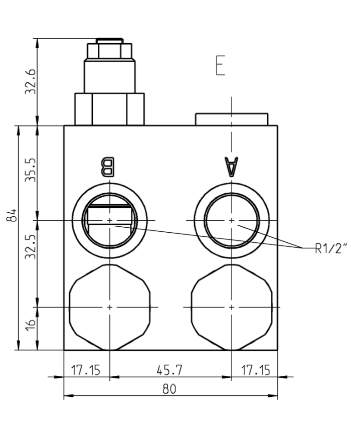 zu EATON H-, S-, T-Motor, mit Hohlschraubenbefestigung