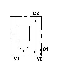Flanschmontage, gegenseitige Aufsteuerung