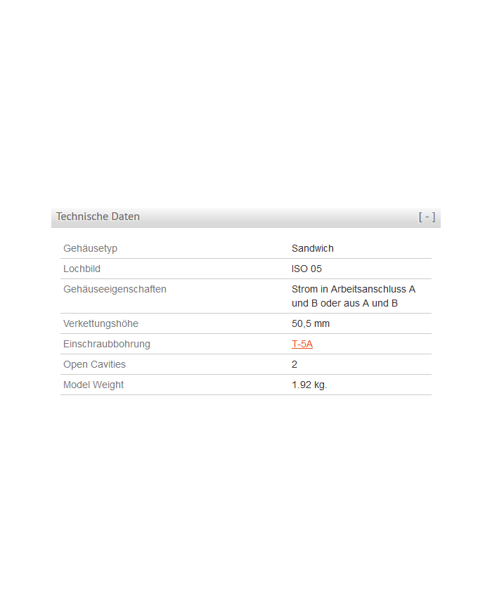 ISO 05: Strom in Arbeitsanschluss A und B oder aus A und B