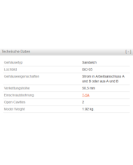 ISO 05: Strom in Arbeitsanschluss A und B oder aus A und B