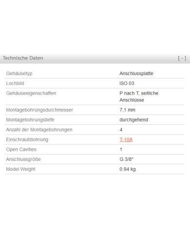 P nach T, seitliche Anschlüsse