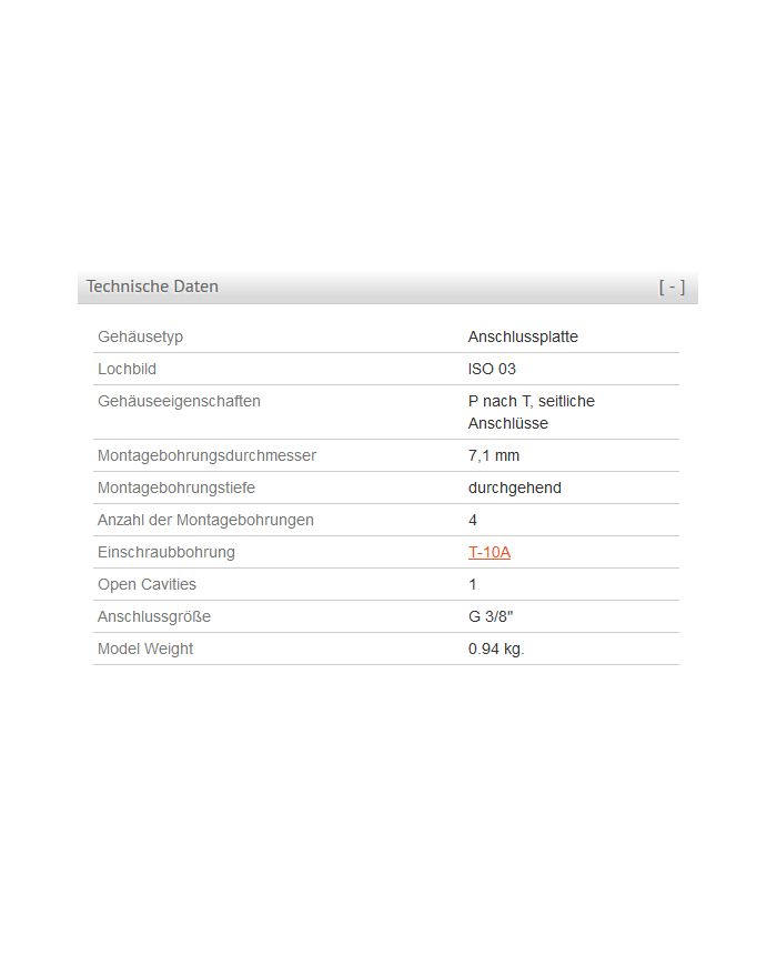 P nach T, seitliche Anschlüsse