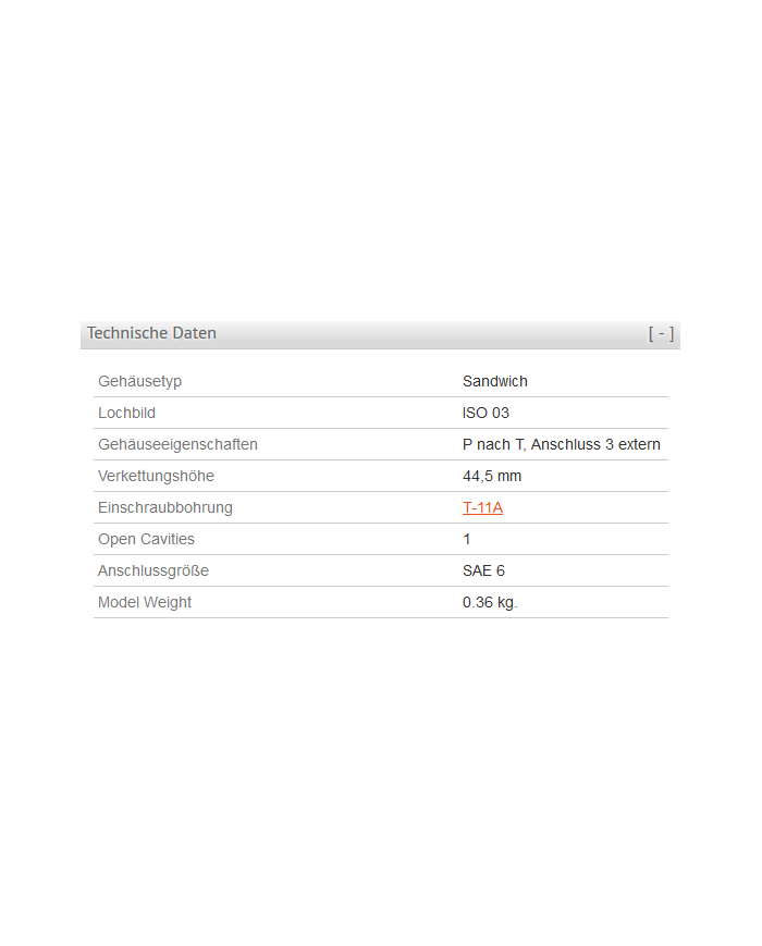 ISO 03: P nach T, Anschluss 3 extern