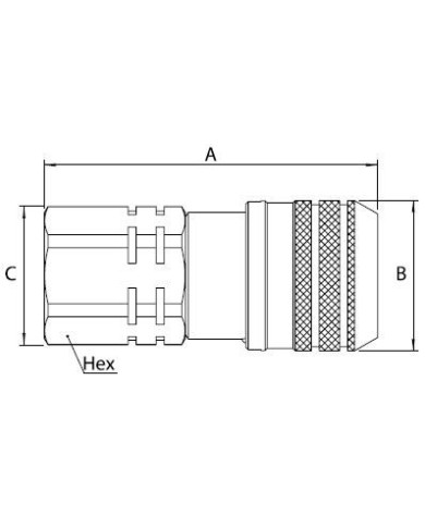 Kupplungs-Muffe (weiblich)