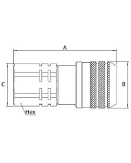 Kupplungs-Muffe (weiblich)