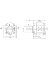 EIPS2 Direktbefestigung, Welle zylindrisch