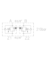 G 3/8" Hohlschr. Rechte Ausführung