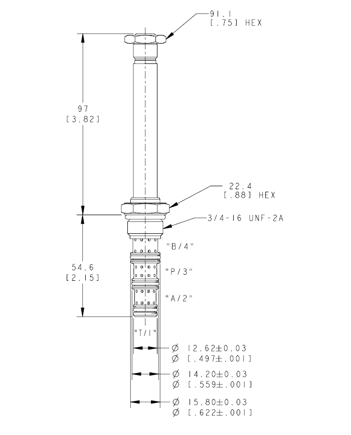 4/3-Wege-Schieberventil elektrisch betätigt
