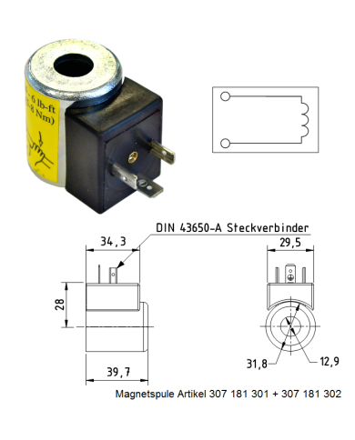 4/3-Wege-Schieberventil elektrisch betätigt