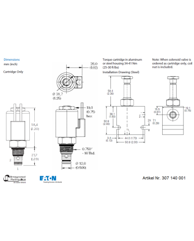 2/2-Wege-Sitzventile elektrisch betätigt