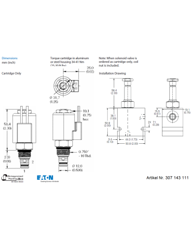 2/2-Wege-Sitzventile elektrisch betätigt