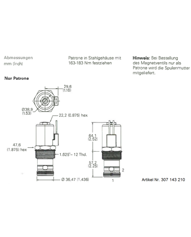 2/2-Wege-Sitzventile elektrisch betätigt